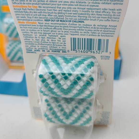 NEW 8 Packs  2pc Amope Pedi Refills  Exfoliating Brush Refills - Picture 3 of 3